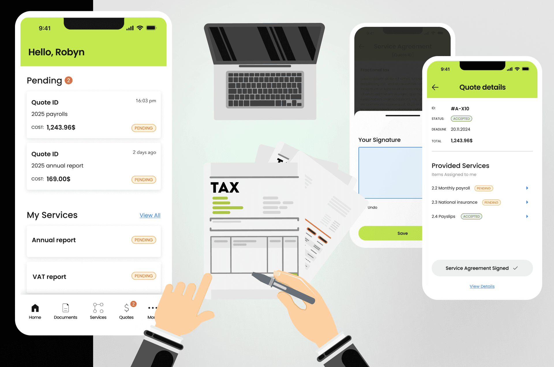 Mobile Accounting application